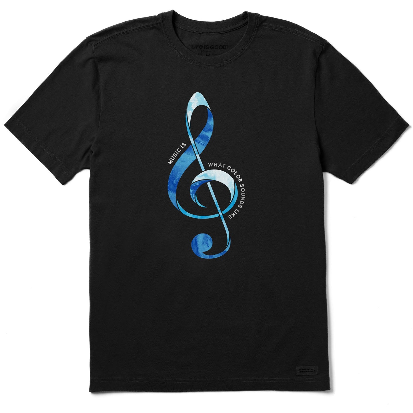 Men's G Clef What Color Sounds Like Short Sleeve Tee