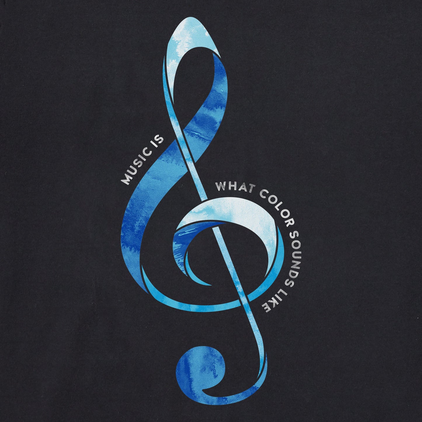 Men's G Clef What Color Sounds Like Short Sleeve Tee