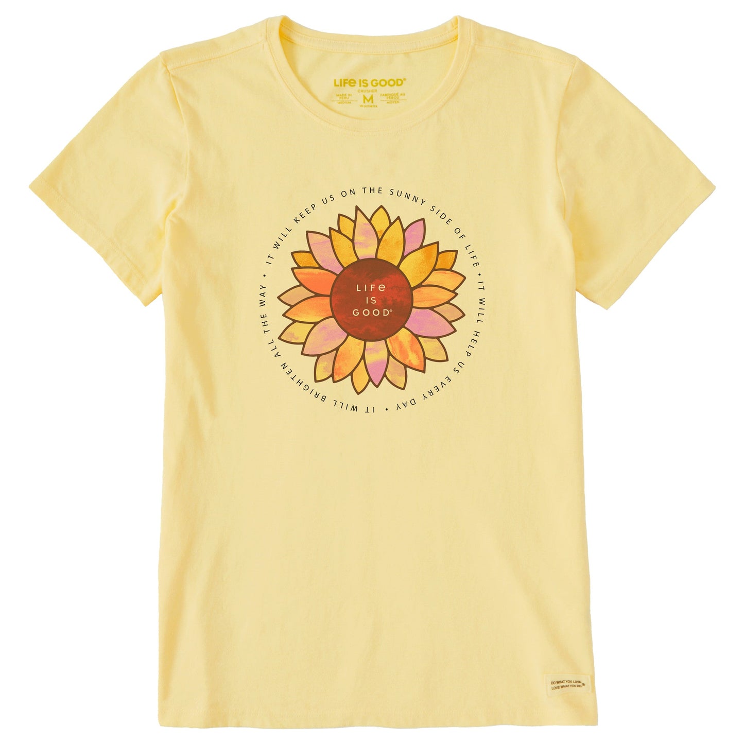 Women's Sunflower Sunny Side of Life Short Sleeve Crusher Tee