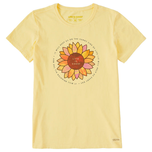 Women's Sunflower Sunny Side of Life Short Sleeve Crusher Tee