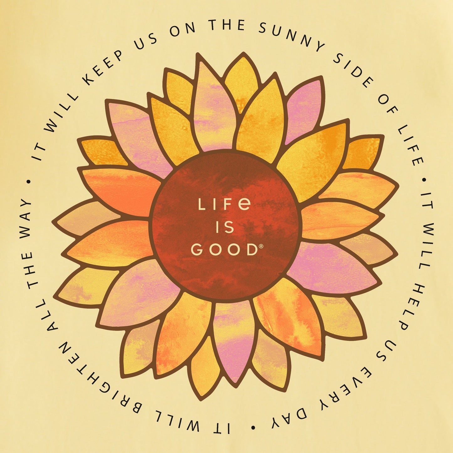 Women's Sunflower Sunny Side of Life Short Sleeve Crusher Tee