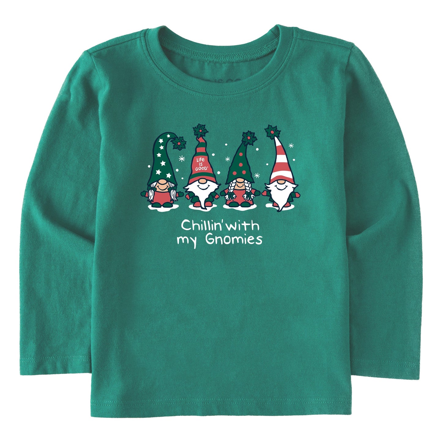 Toddler Chillin' with my Gnomies Fam Long Sleeve Crusher Tee