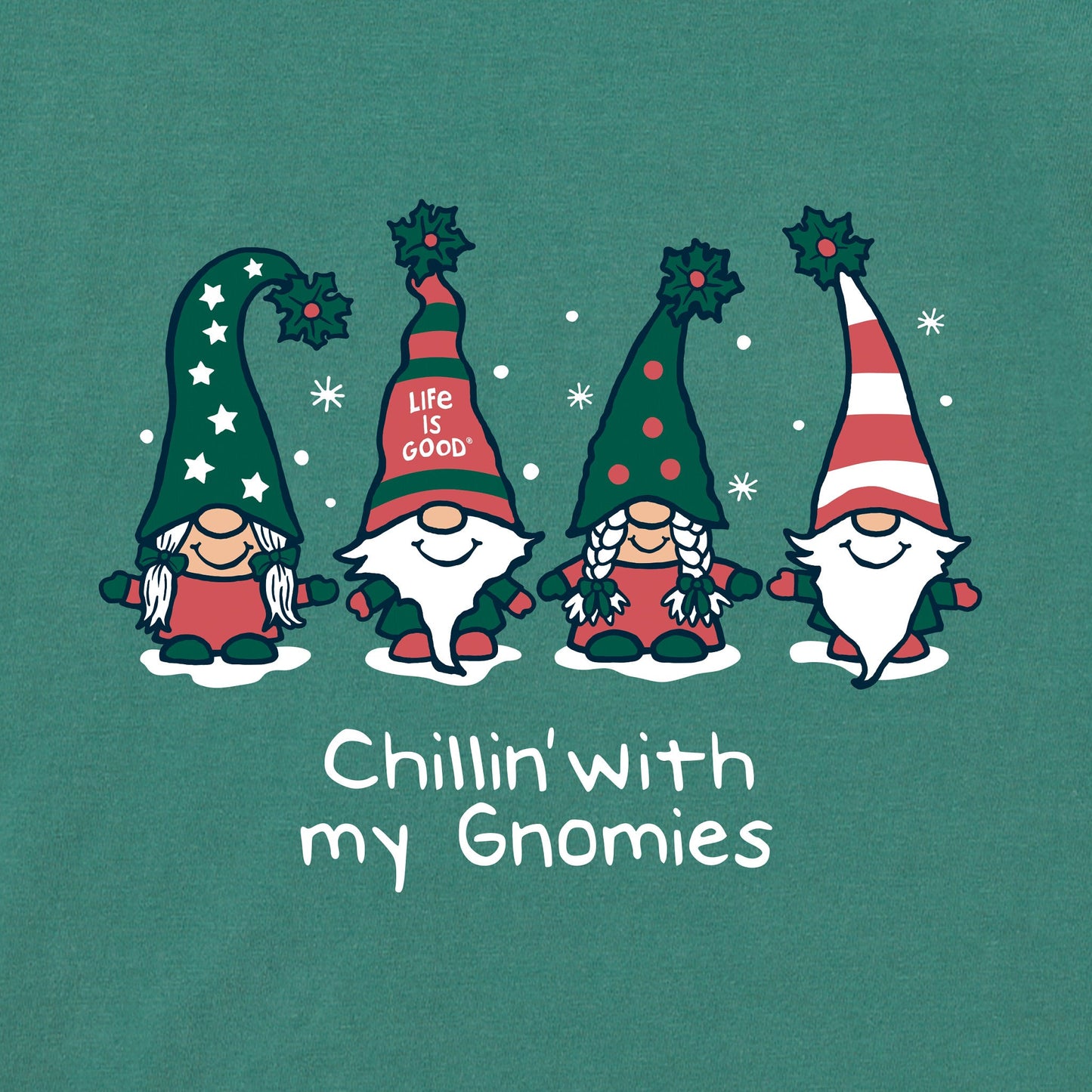 Toddler Chillin' with my Gnomies Fam Long Sleeve Crusher Tee