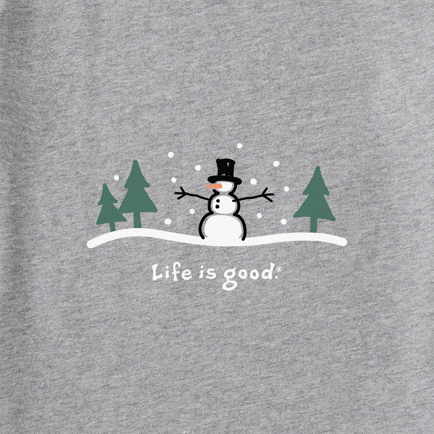 Women's Snowman Outdoor Long Sleeve Crusher Tee