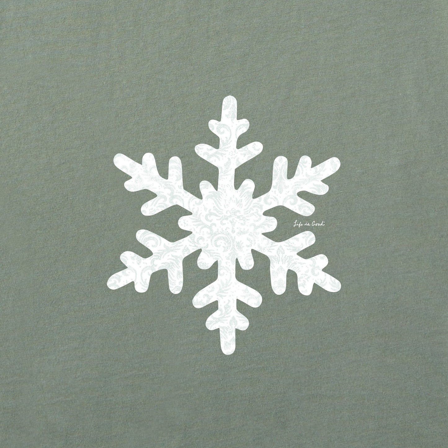 Women's Baroque Snowflake Long Sleeve Crusher Tee