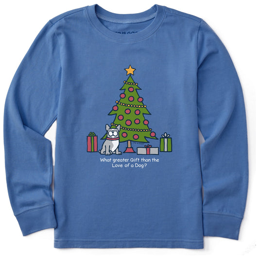 Kids Frenchy Greater Gift Long Sleeve Crusher Tee