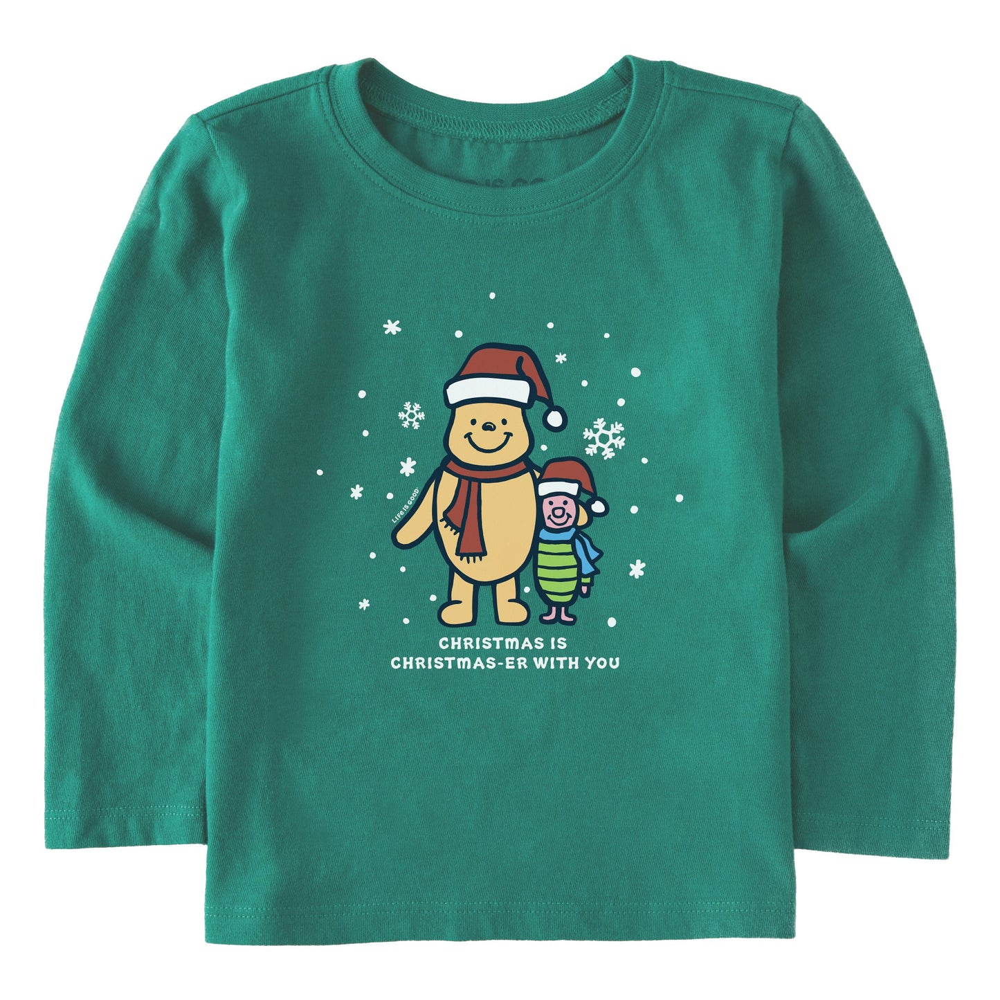 Toddler Winnie & P Christmaser Long Sleeve Crusher Tee