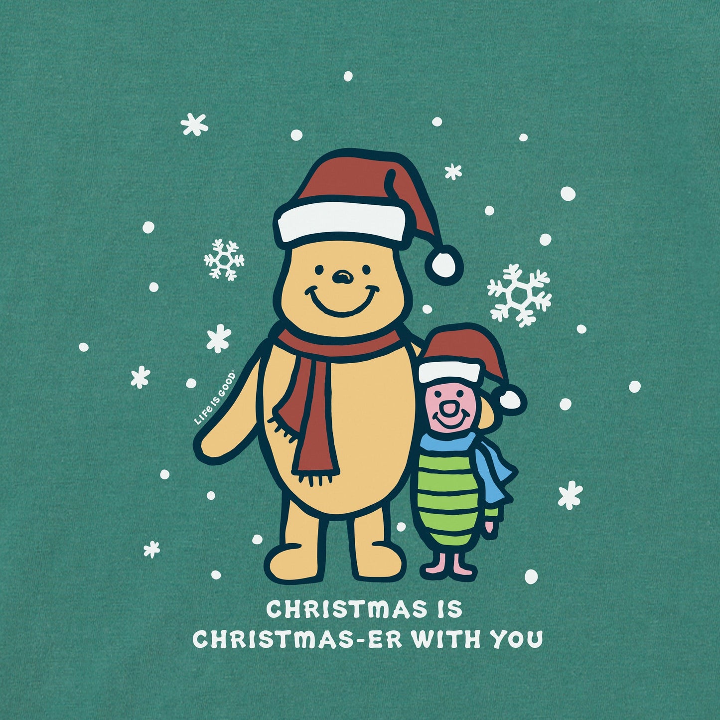 Toddler Winnie & P Christmaser Long Sleeve Crusher Tee