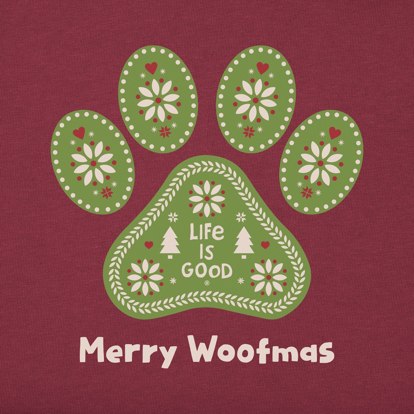 Women's Dog Paw Simply True Fleece Hoodie