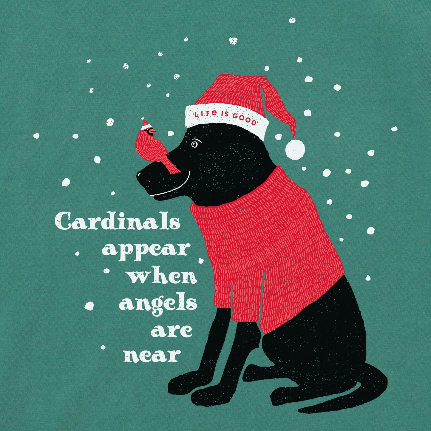 Women's Cardinals Appear Black Lab Long Sleeve Crusher Tee