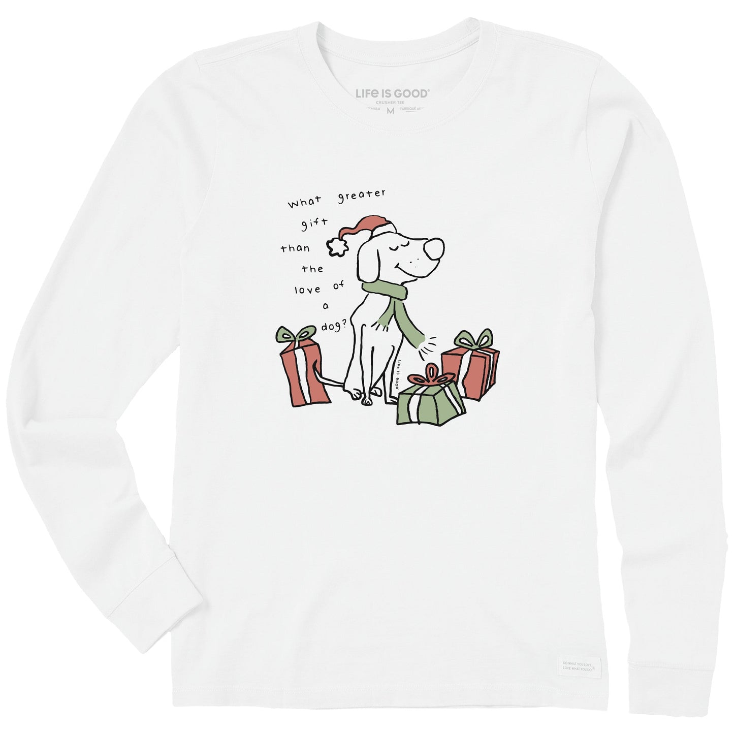 Women's Greatest Gift Dog Long Sleeve Crusher Tee