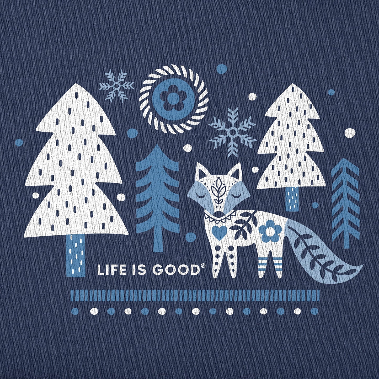 Kids Winter Fox Long Sleeve Crusher Tee