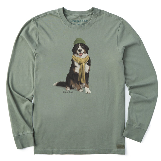 Men's Photoreal Bernese Long Sleeve Crusher Tee