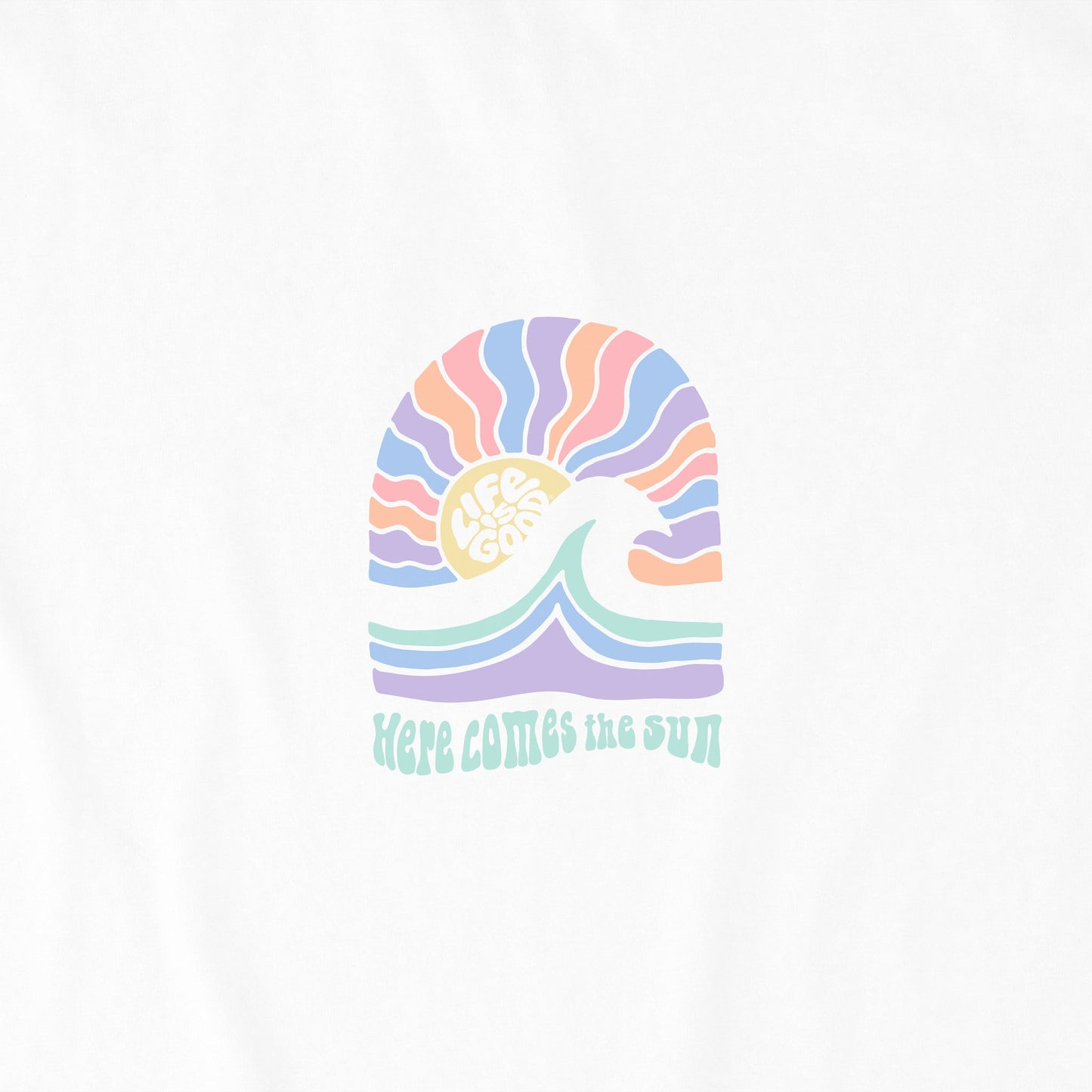 Women's Here Comes The Sunshine Arch Simply True Fleece Hoodie