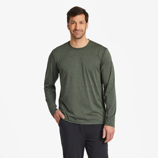 Men's Solid Long Sleeve Active Tee