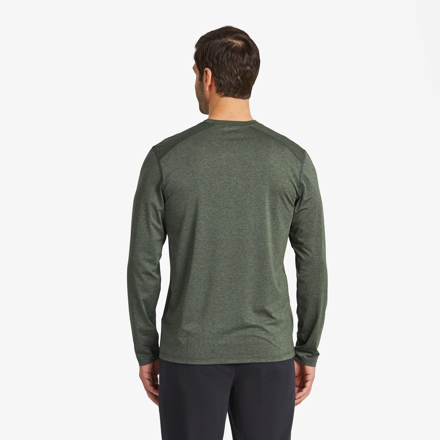 Men's Solid Long Sleeve Active Tee