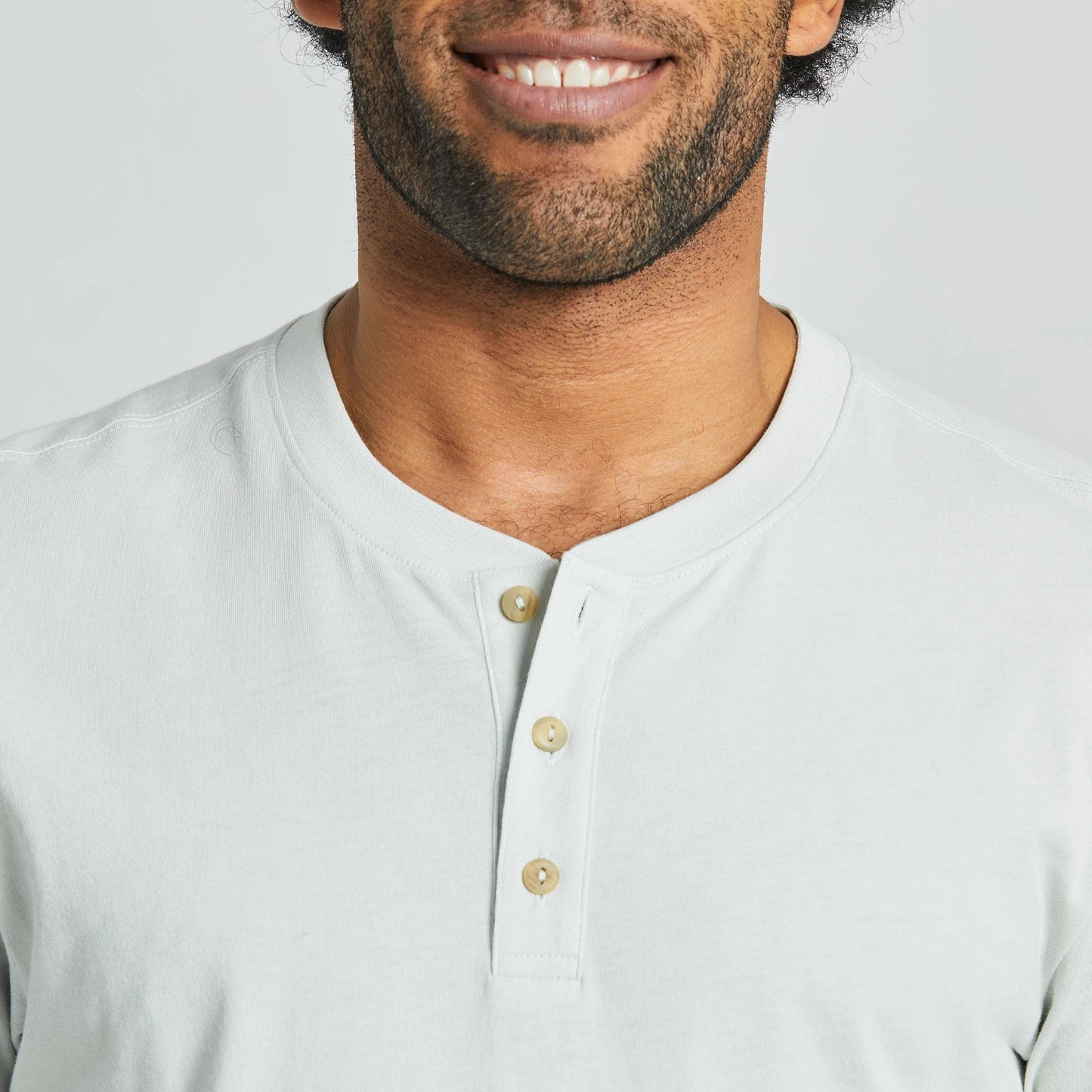 Men's Solid Short Sleeve Crusher-LITE Henley