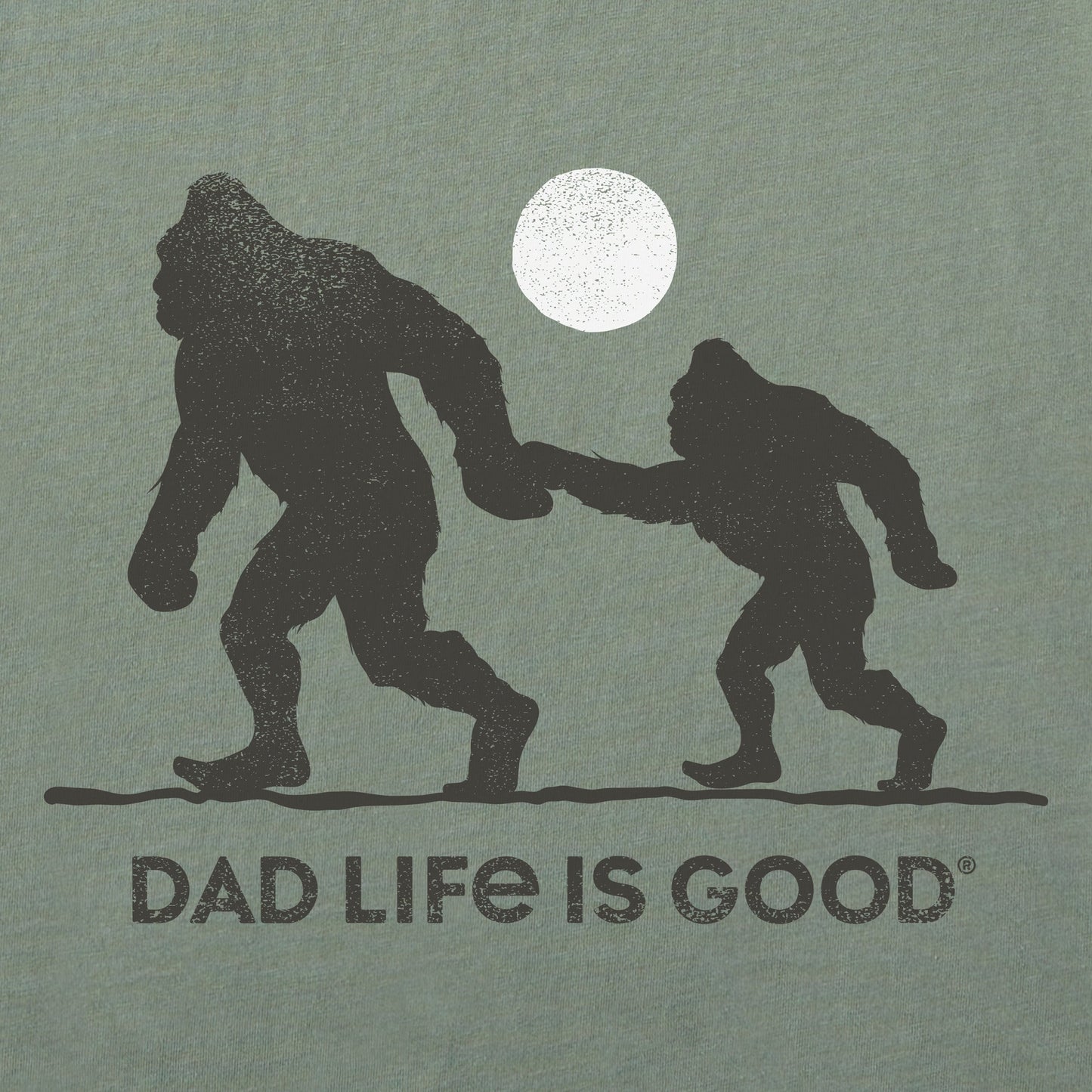 Men's Bigfoot Dad Life is Good Short Sleeve Tee