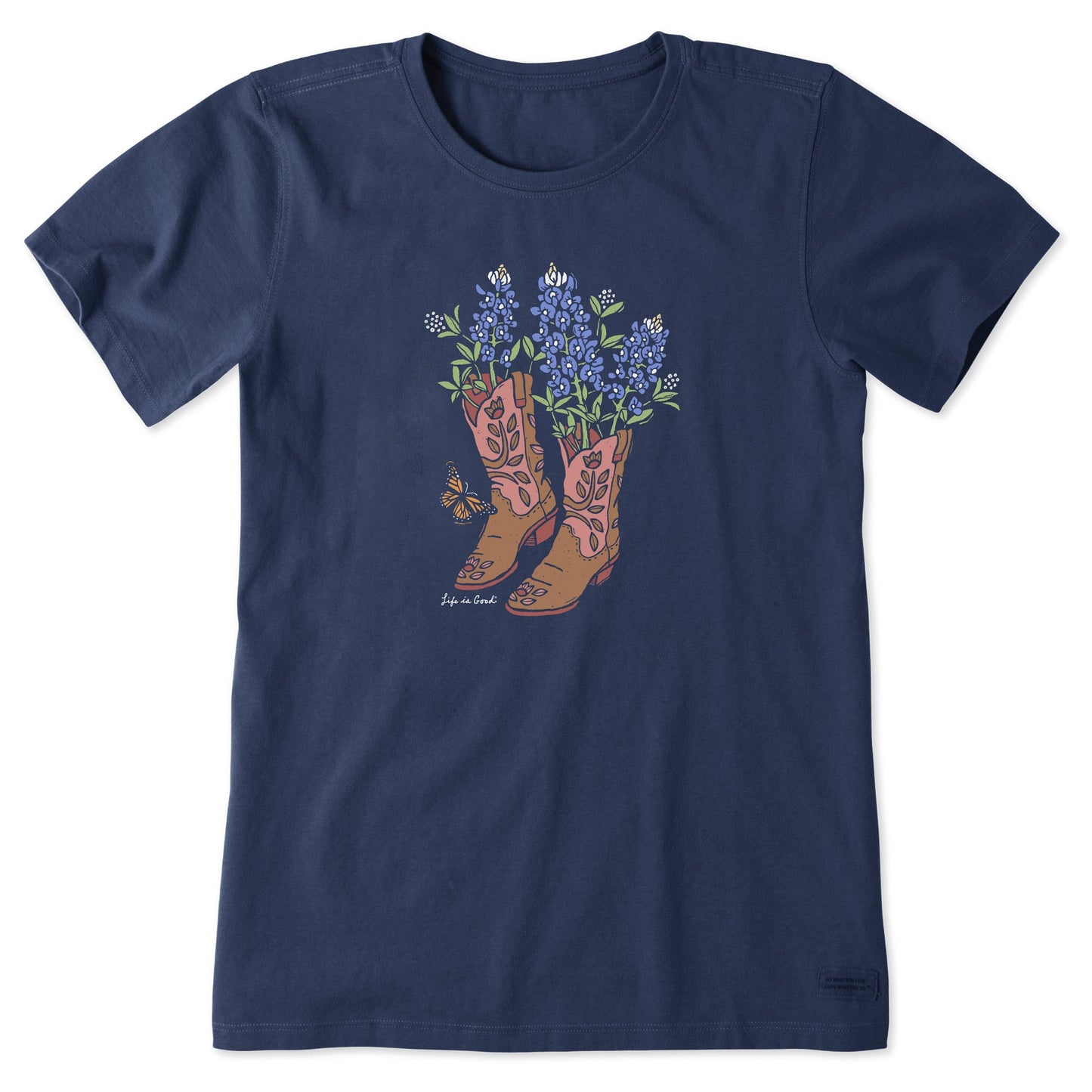 Women's Boots and Blue Bonnets Short Sleeve Tee