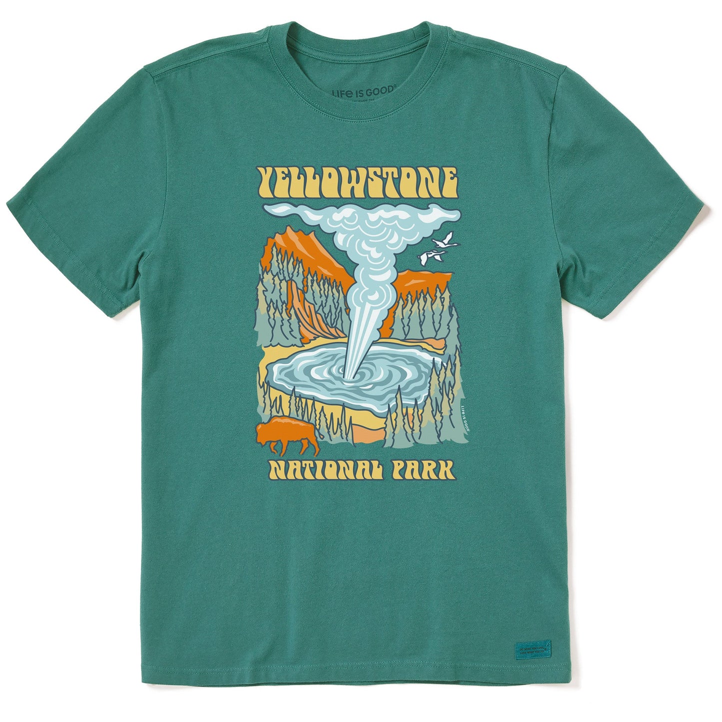 Men's Yellowstone Poster Short Sleeve Crusher Tee