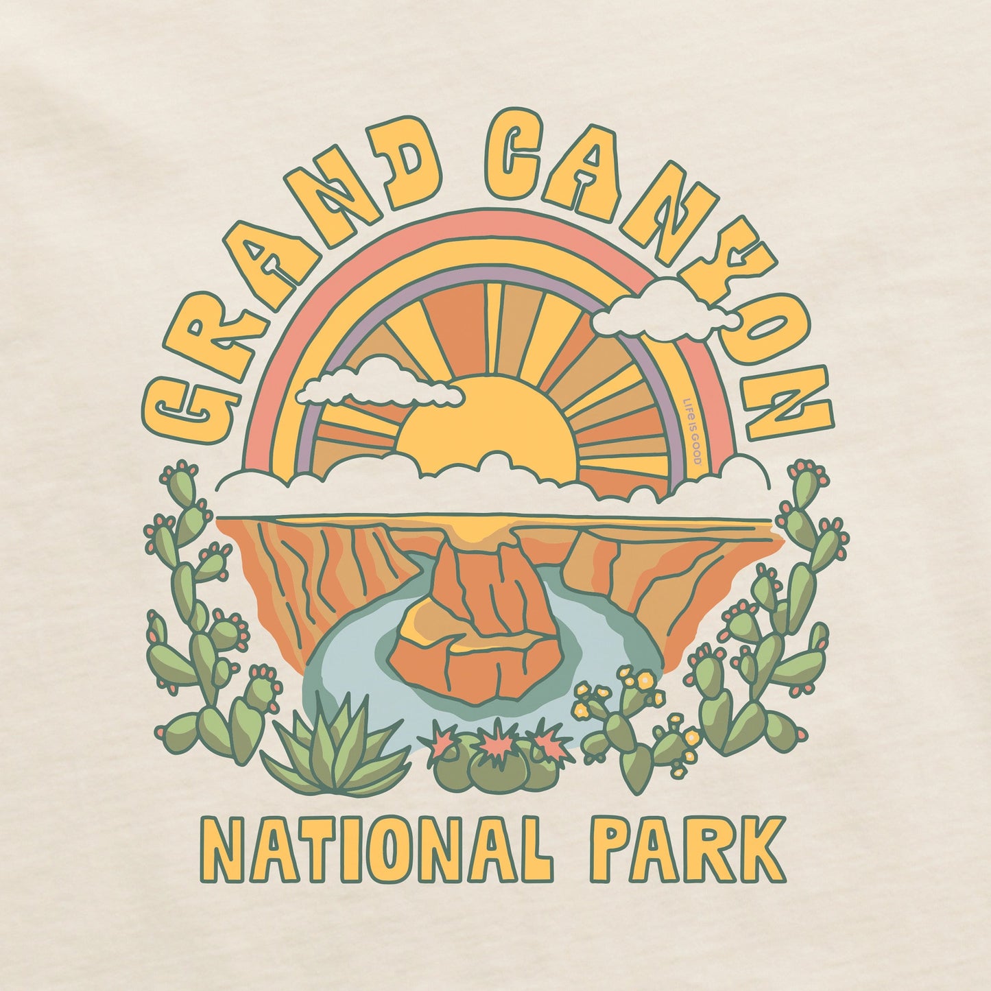 Women's Grand Canyon Poster Simply True Crew