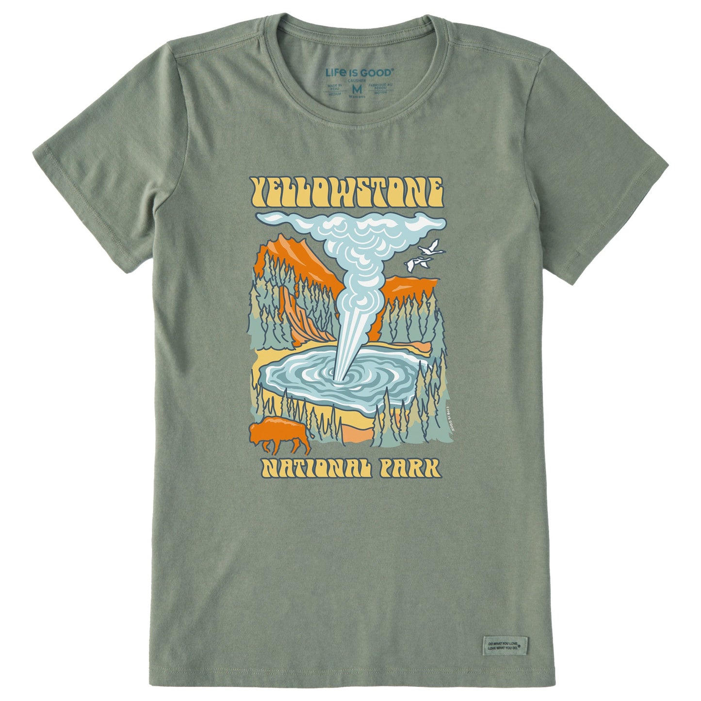 Women's Yellowstone Poster Short Sleeve Crusher Tee
