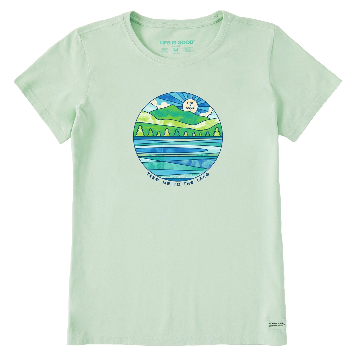 Women's Washy Take Me To The Lake Short Sleeve Crusher Tee