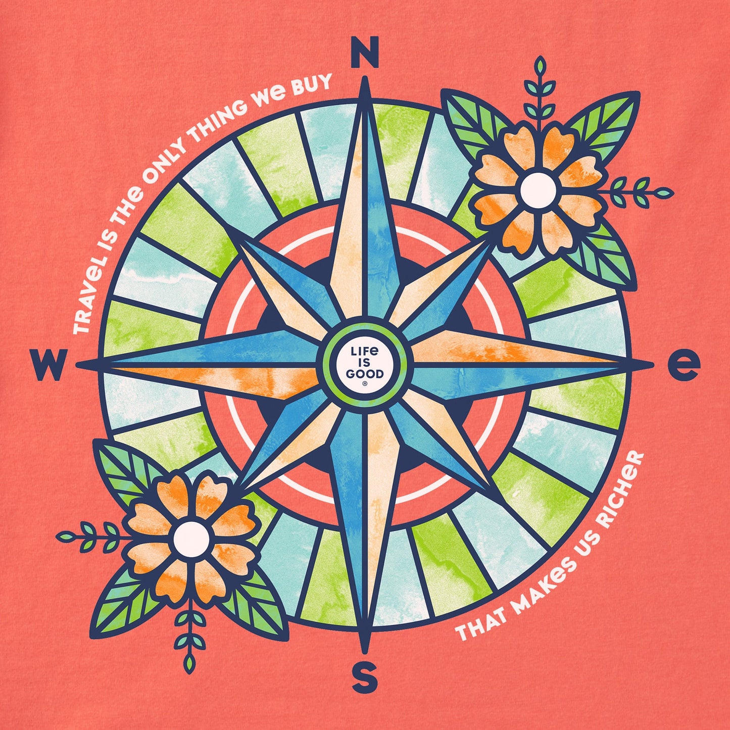 Women's Floral Compass Richer Short Sleeve Tee