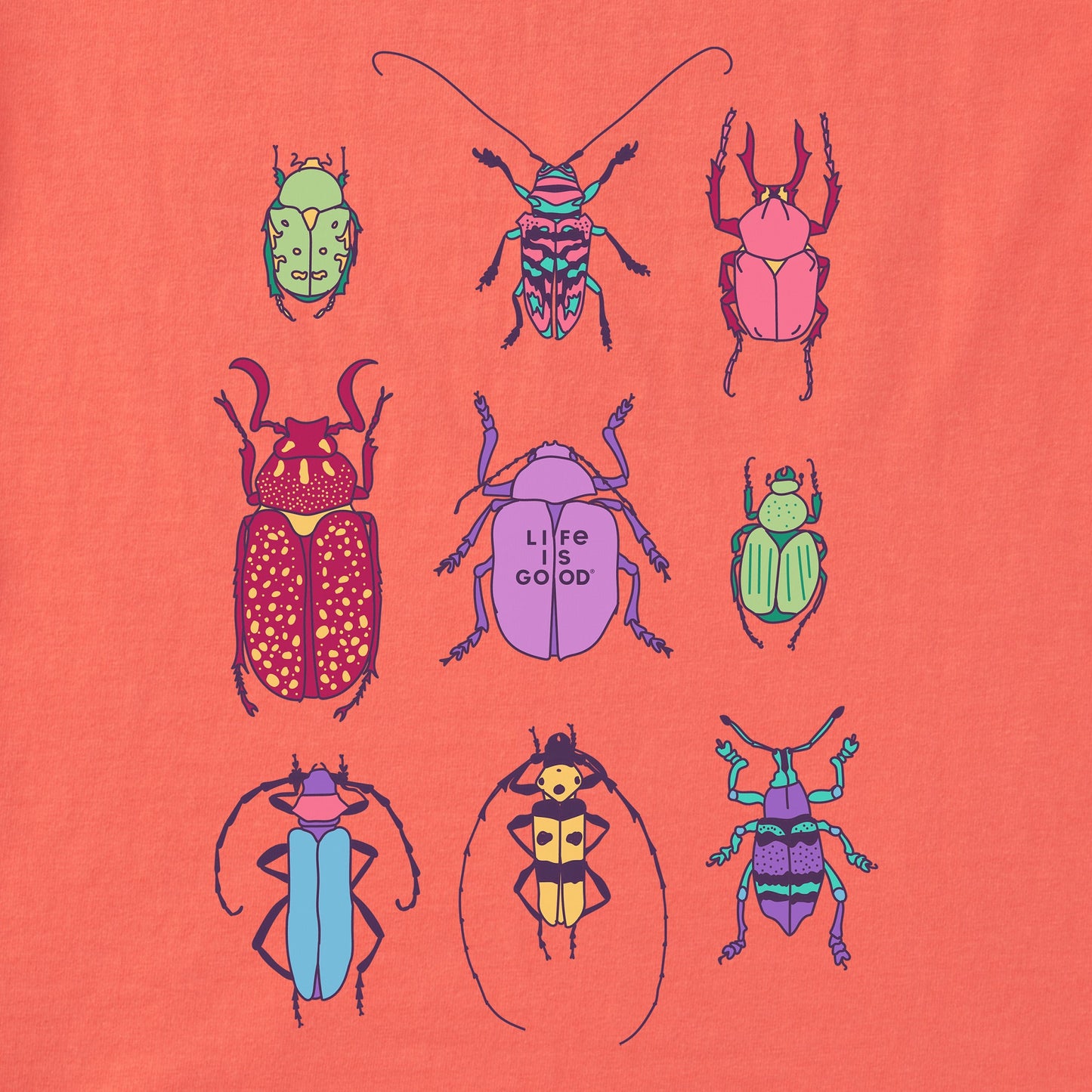 Women's Cool Bug Grid Short Sleeve Crusher Tee