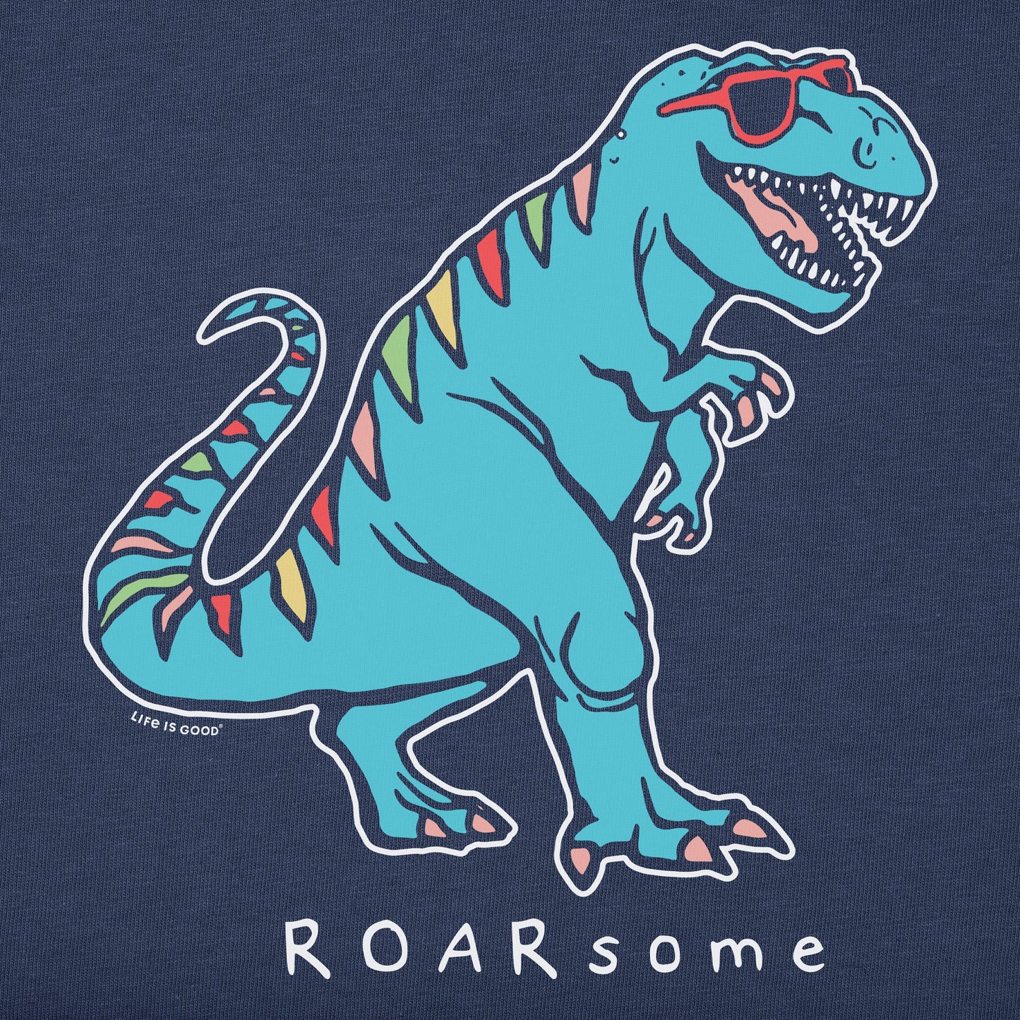 Kids Rad Roarsome Dino Short Sleeve Crusher Tee