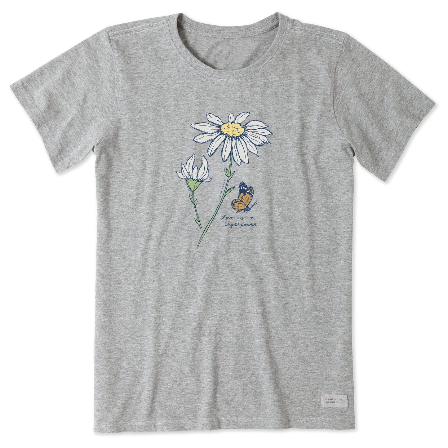 Women's Superpower Daisy and Butterfly Short Sleeve Tee