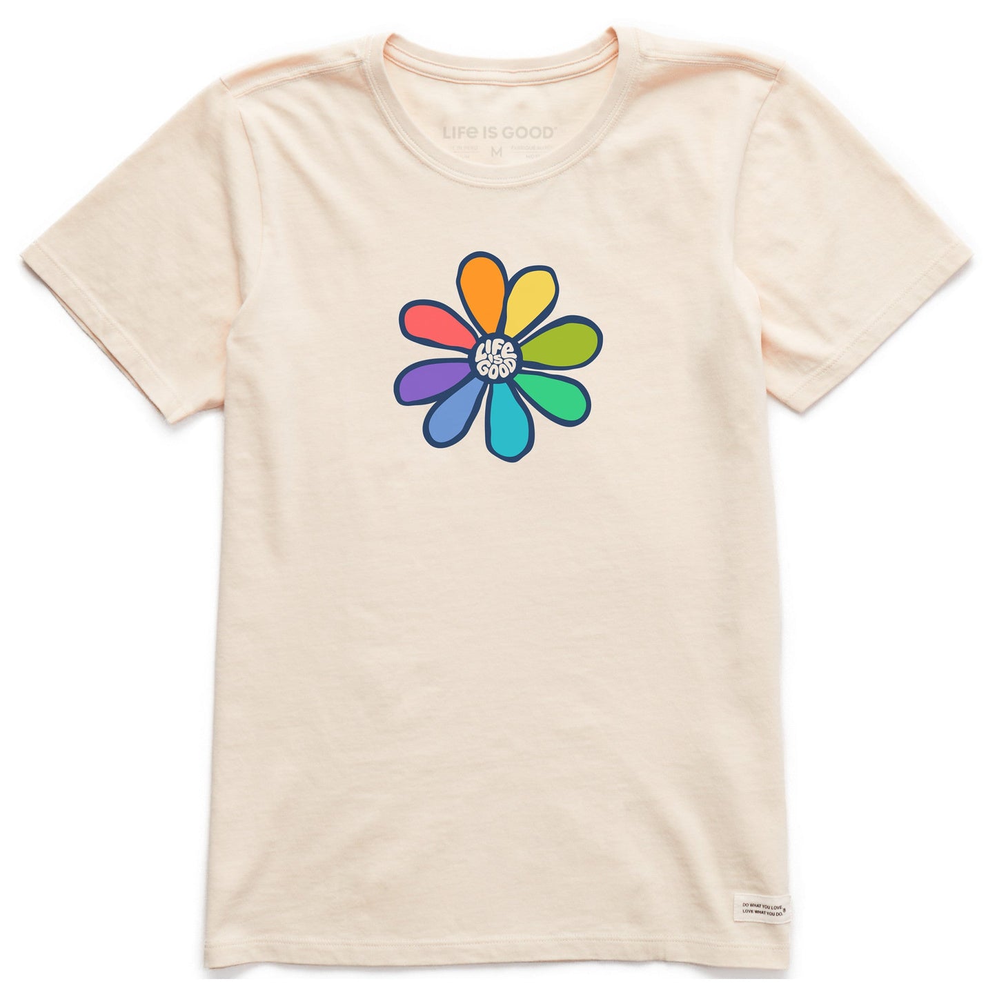 Women's Rainbow Daisy Short Sleeve Crusher Tee