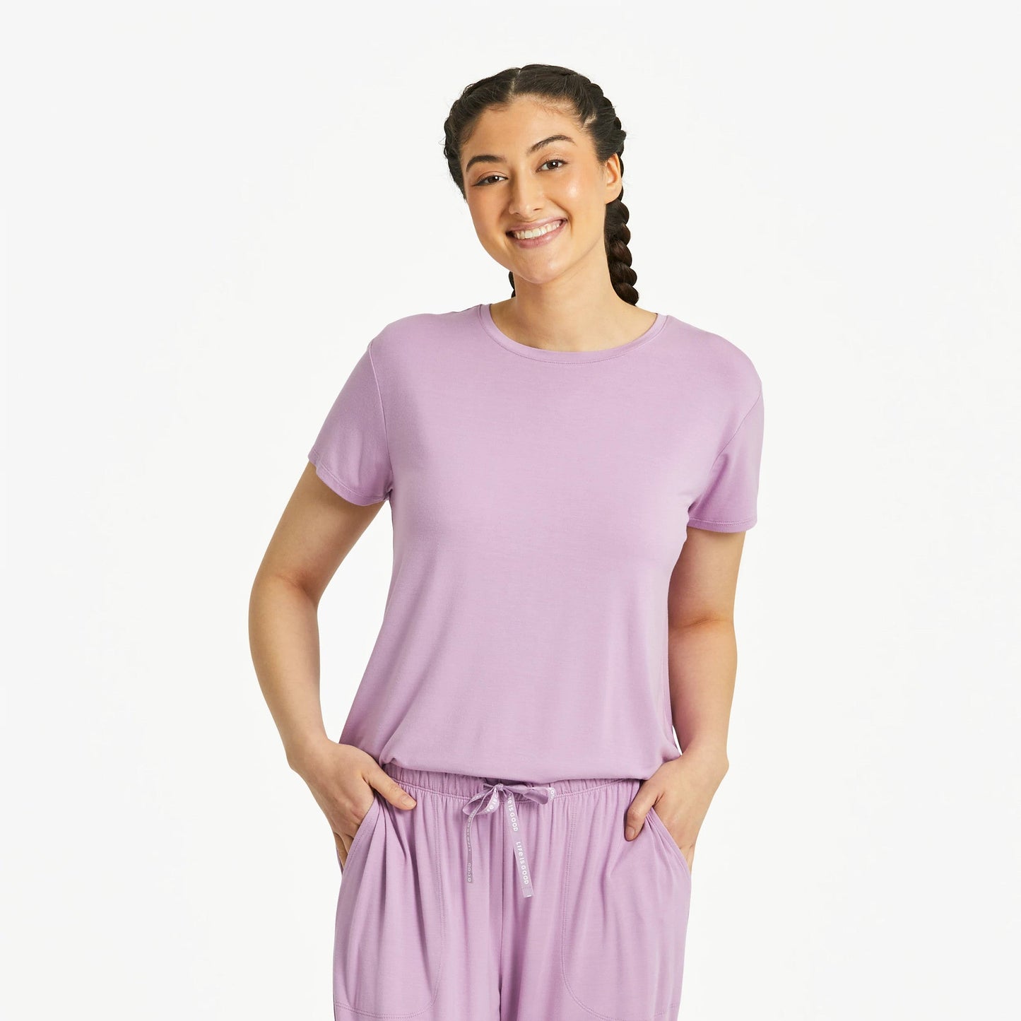 Women's Solid Lightweight Sleep Tee