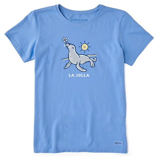 Women's Sea Lion Daisy La Jolla Short Sleeve Crusher Tee