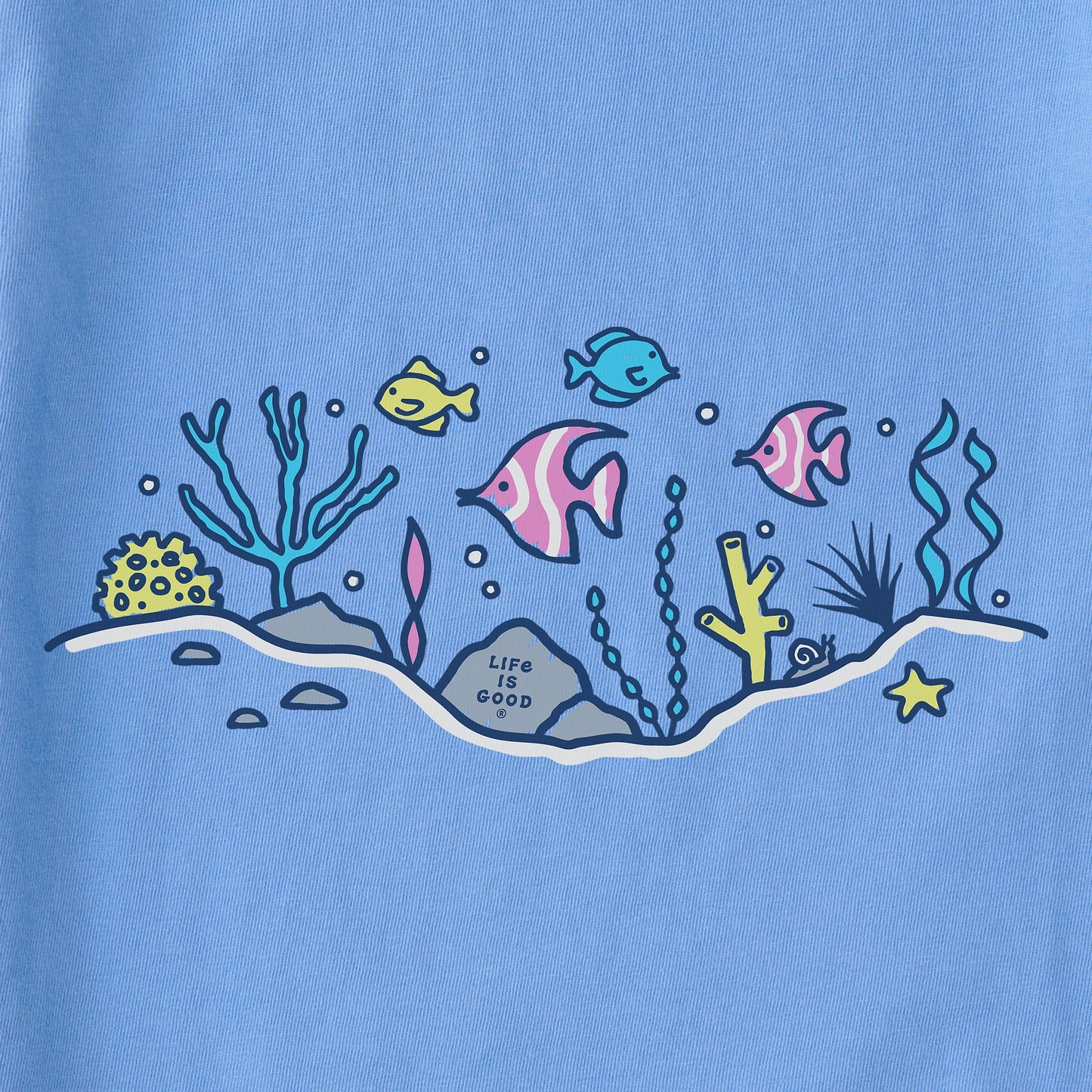 Women's Tropical Fish Vista Short Sleeve Vee