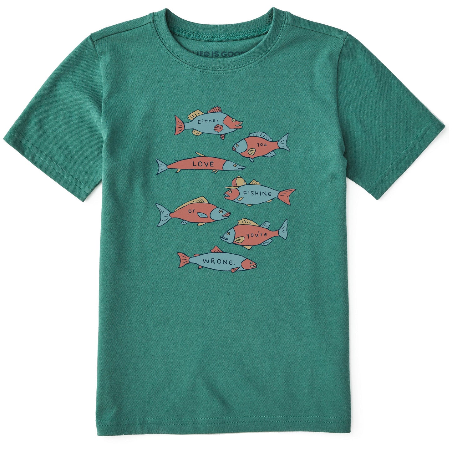 Kids Love Fish Short Sleeve Crusher Tee