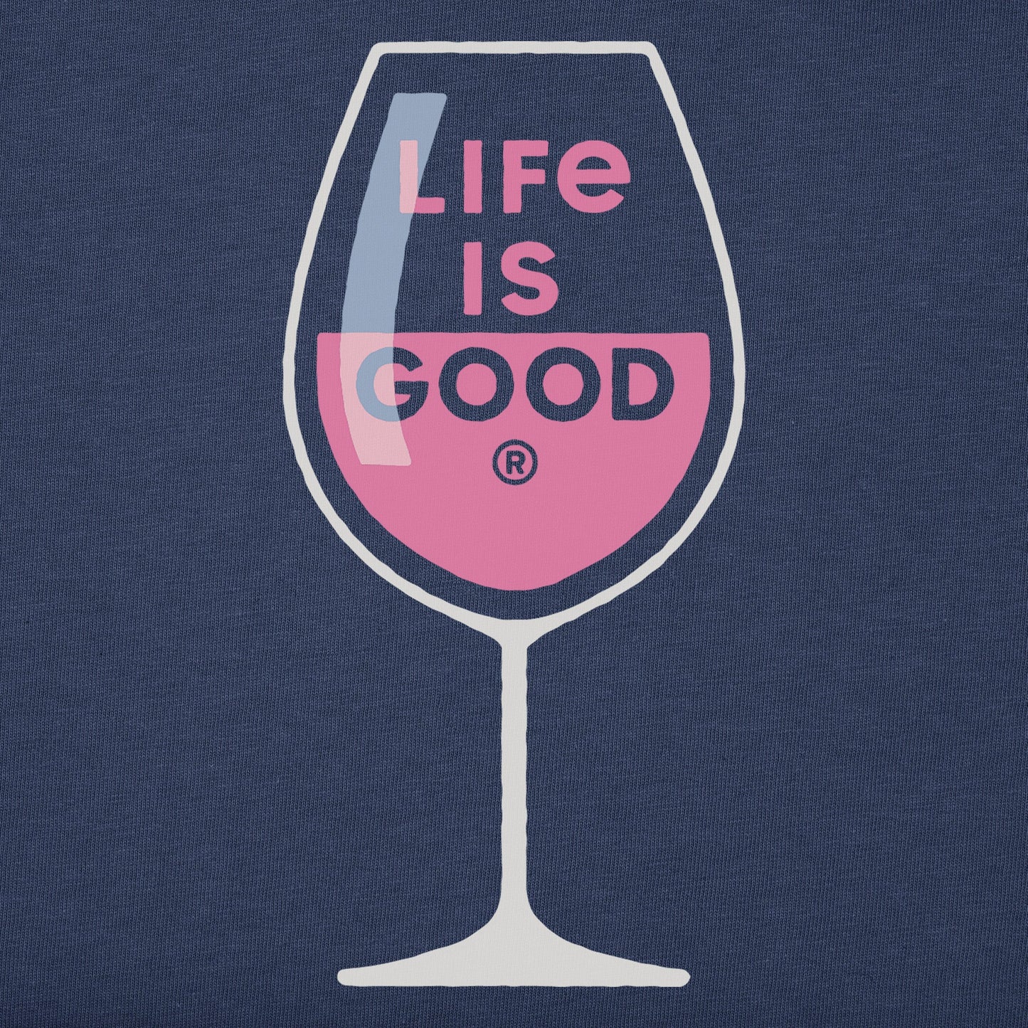 Women's Wine Glass Short Sleeve Vee