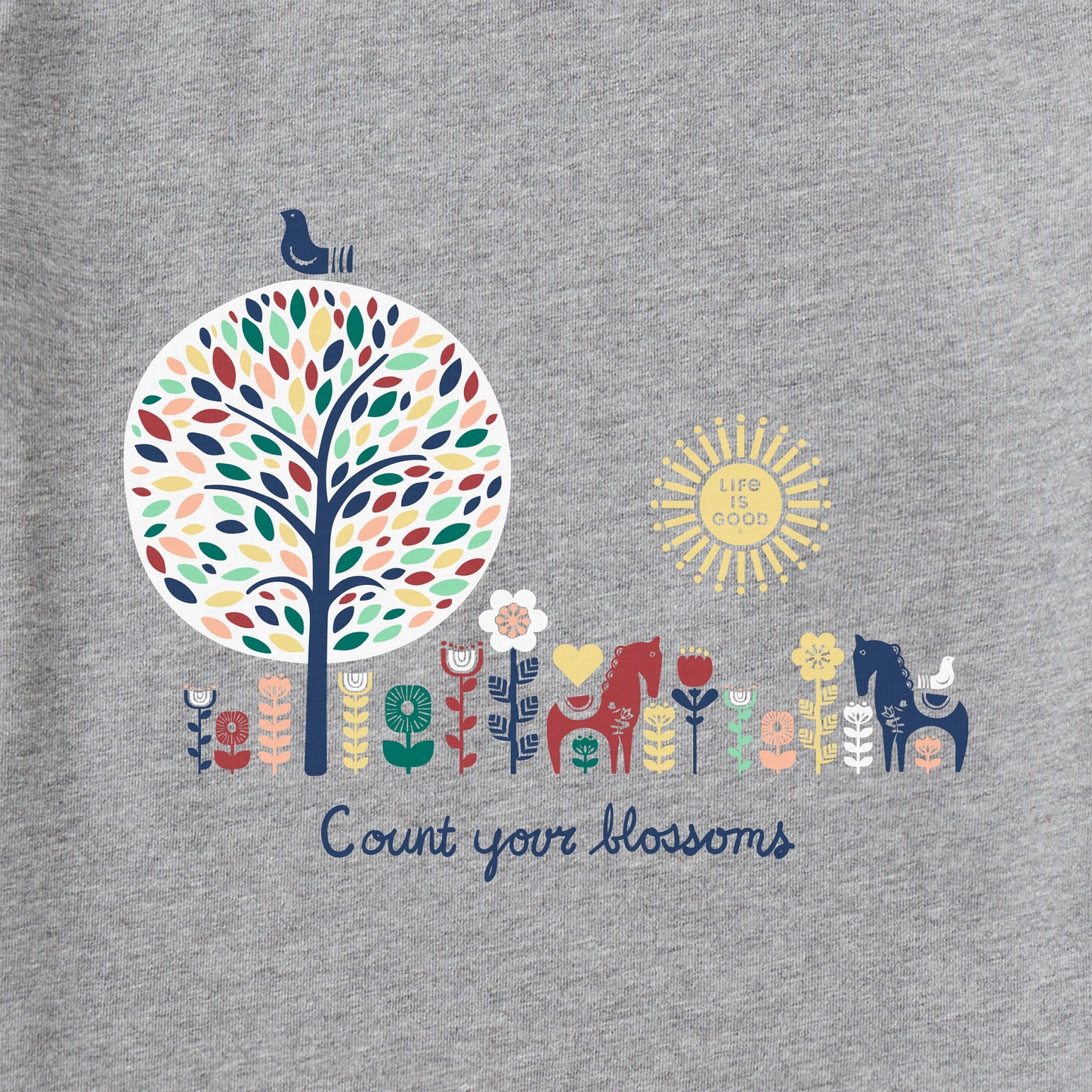 Women's Count your Blossoms Short Sleeve Crusher Vee