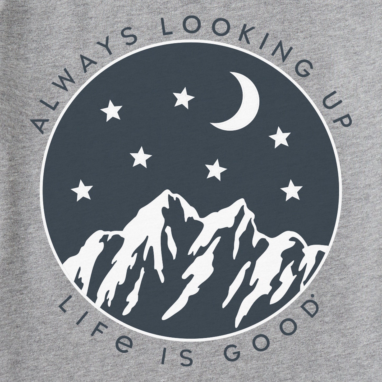 Women's Always Looking Up Celestial Short Sleeve Vee