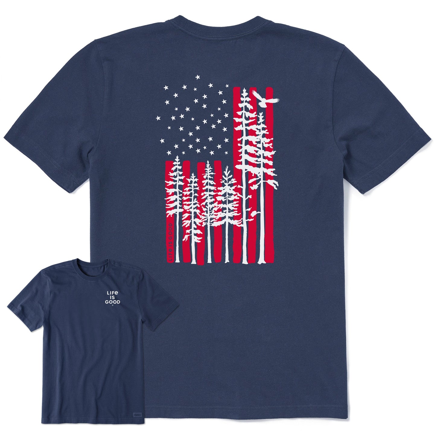 Men's Tree Tall Flag Short Sleeve Tee
