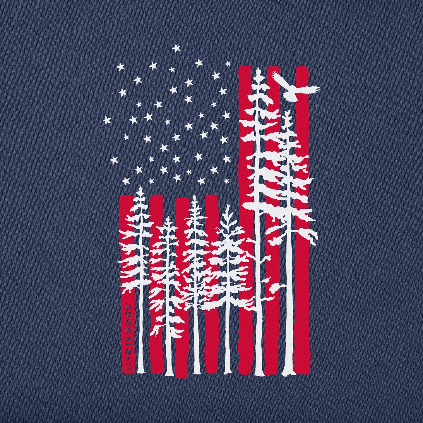 Men's Tree Tall Flag Short Sleeve Tee