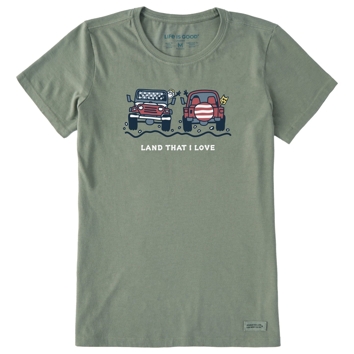 Women's ATV's Land that I Love Short Sleeve Crusher Tee