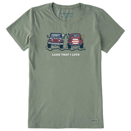 Women's ATV's Land that I Love Short Sleeve Crusher Tee