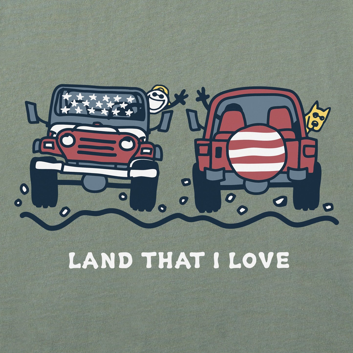 Women's ATV's Land that I Love Short Sleeve Crusher Tee