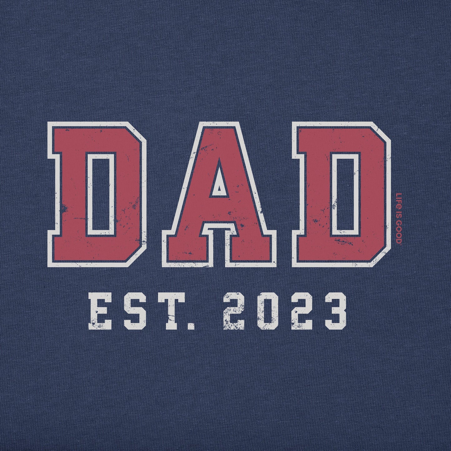 Men's Dad Est 2023 Short Sleeve Crusher Tee