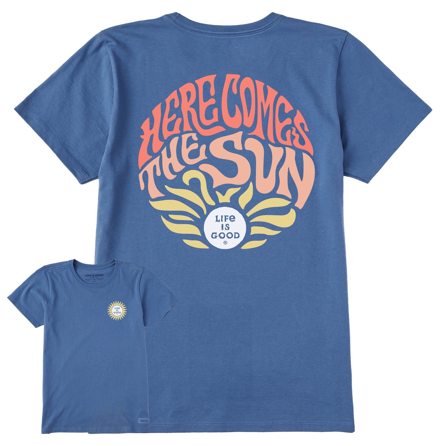 Women's Trippy Here Comes the Sun Short Sleeve Tee