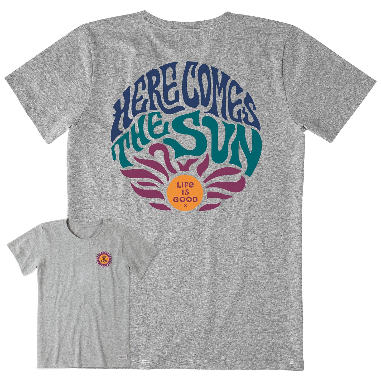 Women's Trippy Here Comes the Sun Short Sleeve Tee