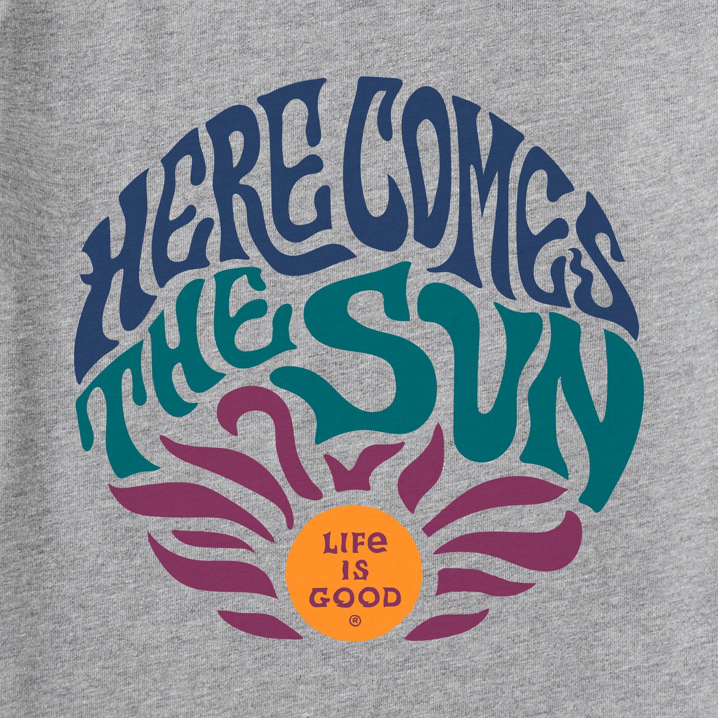 Women's Trippy Here Comes the Sun Short Sleeve Tee