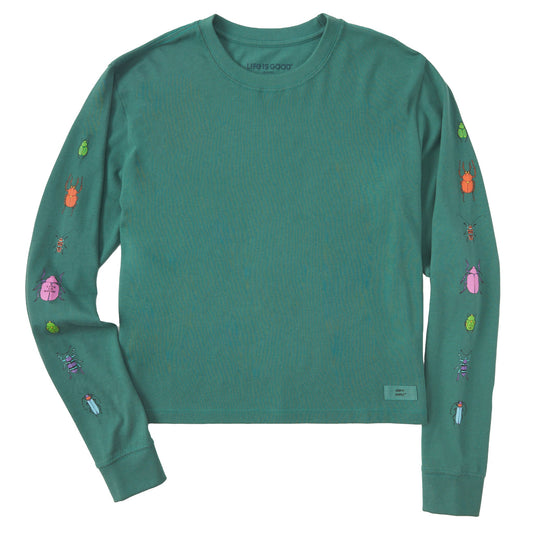 Women's Cool Bugs Long Sleeve Crusher Boxy Tee
