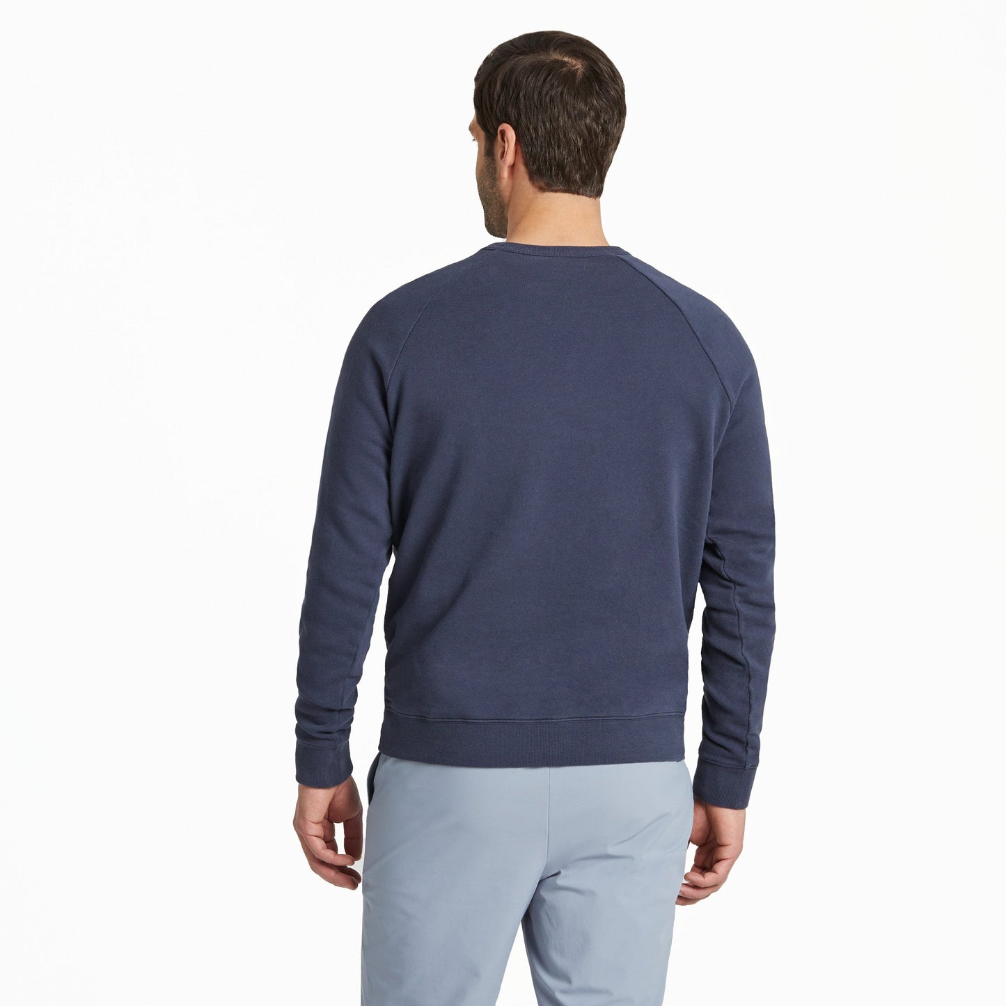 Men's Solid French Terry Crew